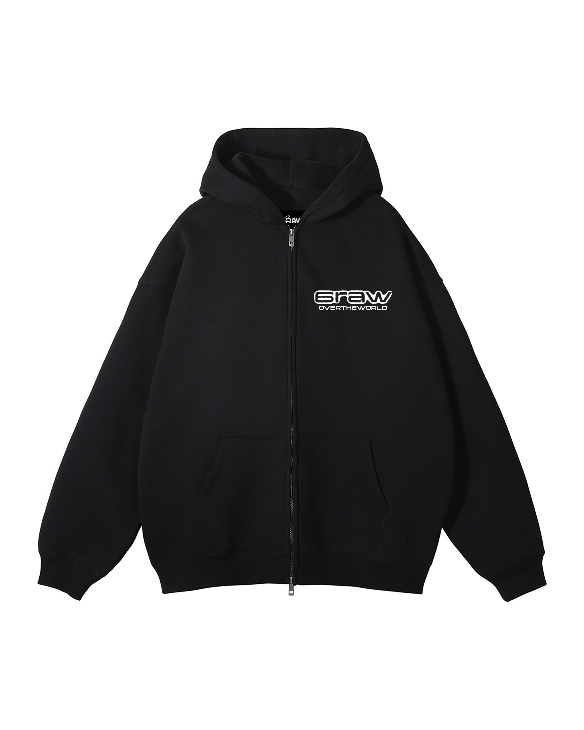 Black Zip Hoodie 6raw OverTheWorld Part2